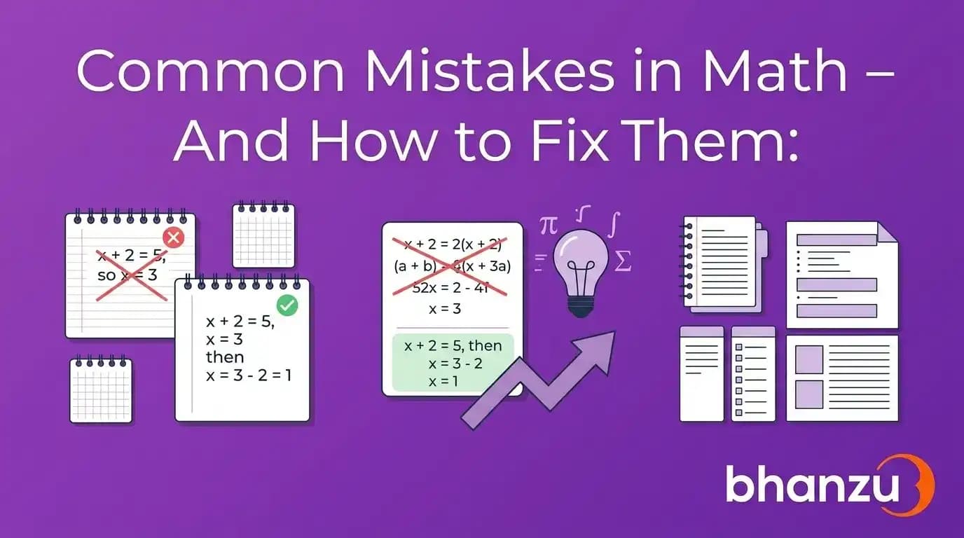 Common mistakes in math
